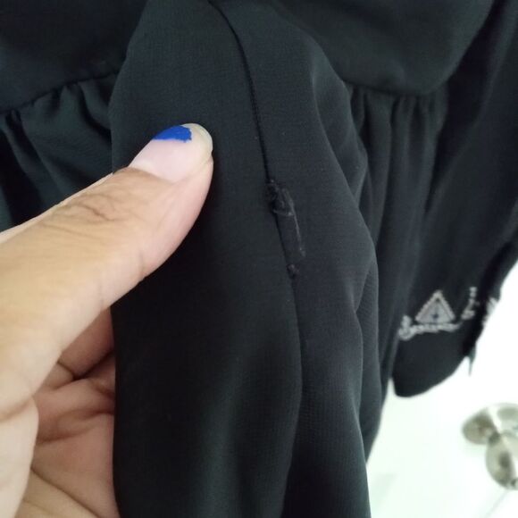 House Of Harlow 1960 Revolve Long Sleeve Hendrix Romper Black Size Small - Picture 9 of 10